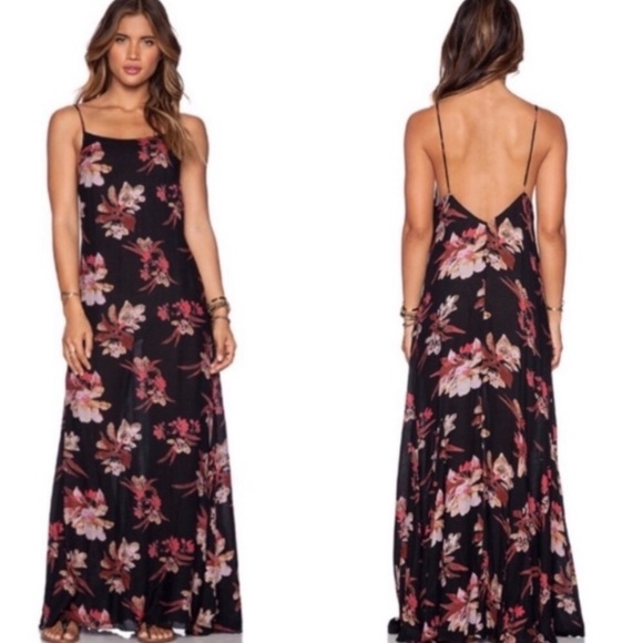 Free People Dresses & Skirts - Free People Star Chasing Printed Maxi Dress Slip